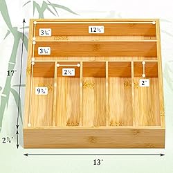 WUSHIZHUHUN Flatware Organizer Silverware Drawer