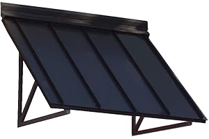 Awntech Metal Standing Seam Awning 4' 8" W x 2'D x 2'H