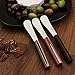 La Cote 6 Piece Cheese Knife Spreader Set Stainless Steel Blade Pakka Wood Handle (7.5 inch)