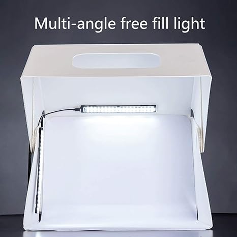 Mhwlai LED Caja De Luz Estudio Fotográfico Plegable Pequeña ...
