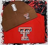 Texas Tech Red Raiders Baby Onesie and Football Cap Gift Set (Newborn)