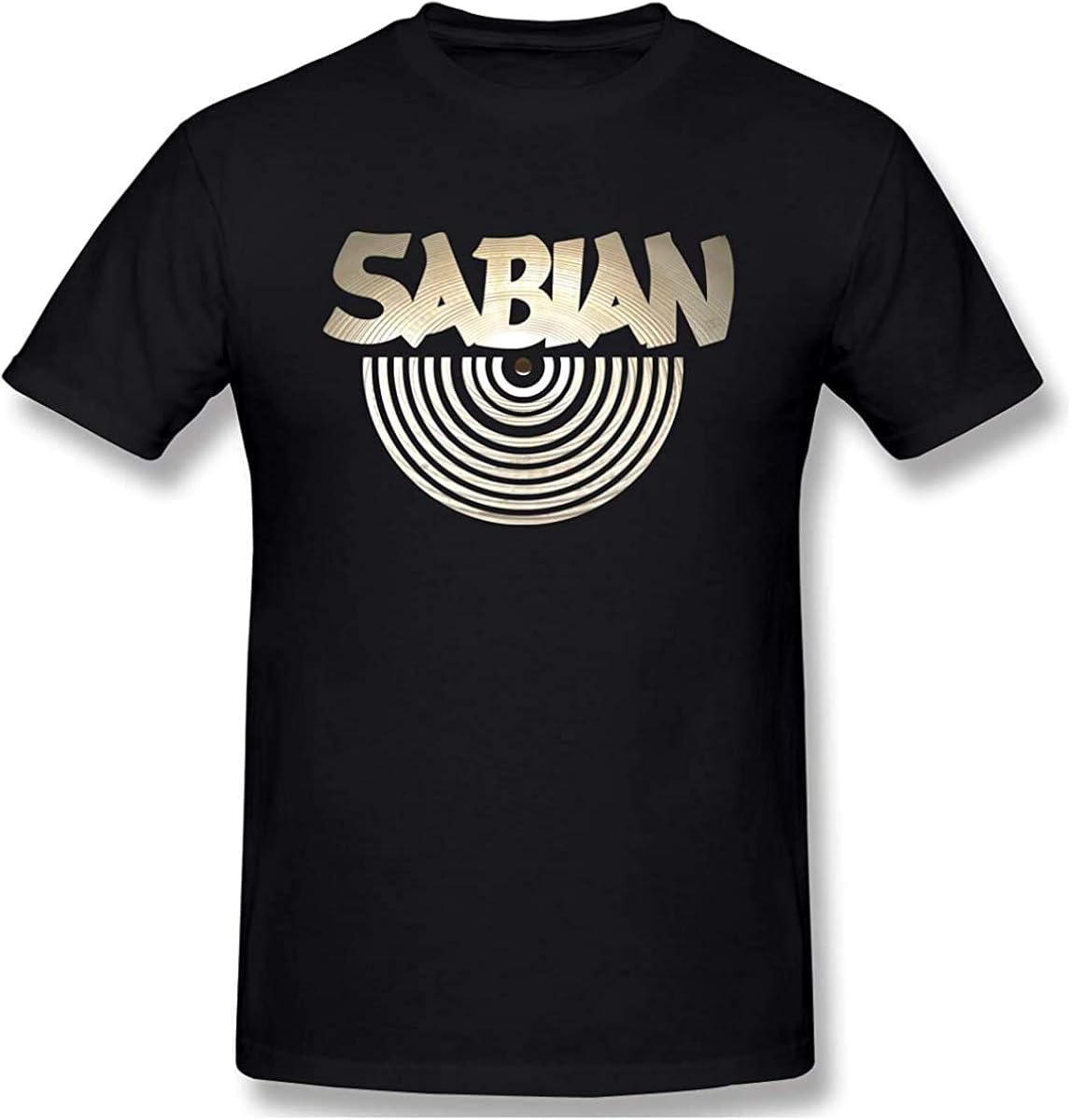 Men's Tee Shirt Print Graphic Sabian Cymbals Short Sleeves Tee Shirt,X
