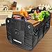 LEEKOO Collapsible Portable Multi Compartments Car Trunk Organizer