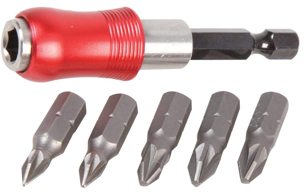 DURATOOL D03245 Quick Release Chuck & Bits, 6 Piece