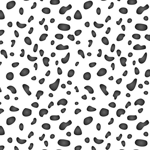 Dalmatian Spots Repeating Pattern Wall Stencil - Animal Print DIY Template - Allover Stencil Template