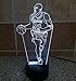 YANGHX 3D illusion Light Kobe Bryant NBA BlackMamba 7 Colors Change FOR 2016 Halloween Christmas Children Table Lamp (Color: Multicolor)