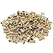 Keadic 150Pcs M5 Rivet Nuts Metric Zinc Plated Rivet Nut Carbon Steel Rivet Nut Flat Head Threaded Insert Kit Threaded Rivet Insert Nutsert Rivnuts Kit for Furniture