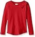 Crazy 8 Girls' Red Rose Bow Top