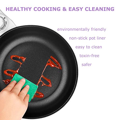 2 Electric+Upgraded+Non+Stick+Temperature+Included