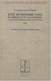 Petit dictionnaire usuel de mimique et de dactylologie