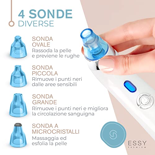 Essy Blackhead Aspirator Blackhead Remover Profesional Nose Extractor Machine Aspirator Pimple Cleaning Face Squeeze Remover Blackhead Remover Blackhead Remover