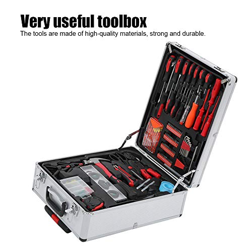 Werkzeugkoffer 186Pcs Handwerkzeugset Qualitätswerkzeug Werkzeugkasten Werkzeugkiste Werkzeugtrolley Haushaltszange… – Bild 3