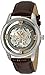 Stuhrling Original Men's 877.03 Winchester Automatic Self-Wind Skeleton Brown Genuine Leather Strap Watch