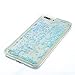 DAMONDY iPhone 8 Plus Case,iPhone 7 Plus, 3D Cute Bling Liquid Glitter Floating Quicksand Diamond Water Flowing Ultra Clear Soft TPU Case for iPhone 8 Plus 2017/7 Plus 2016-sliver Blue Star