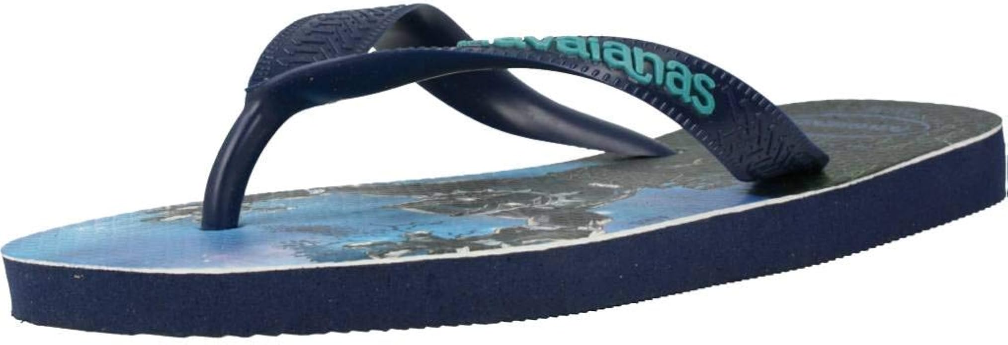 navy blue flip flop sandals