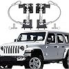 Sukemichi JL Hood Latches For Jeep Wrangler, Locking Hood Latch Kit For 2018 2021 Jeep Wrangler Jl Jeep Gladiator Eliminate Hood Flutter Aluminum 1 Pair - View #3