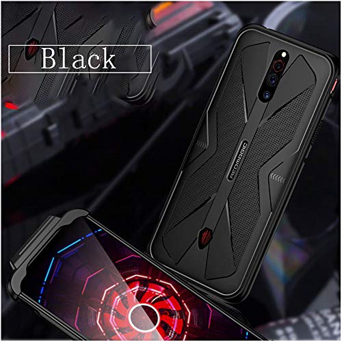 HOBETRE for ZTE Nubia Red Magic 5S Case, Red Magic 5G Case Soft Silicone  Carbon Fiber Anti-Scratch Shockproof