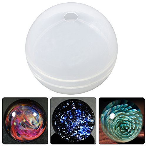 Funshowcase Ball Orb Sphere Paperweight Silicone Mold, for Polymer Clay, Crafting, Resin Epoxy, Jewelry Making