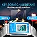 Mens Unique Stainless Steel Rectangle Digital Electronic LED Waterproof Casual Sport Dress Watch Adjustable Band, Stop Watch, Back Light, Calendar Date Day, Alarm, 164FT 50M Water Resistant - Blue