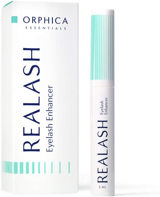 Orphica REALASH Eyelash Conditioner Growth Serum for Strong Dense Long Natural Eyelashes Growth Peptides Eyelashes Enhancer, 3ml