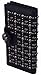 ABC STORY Womens Cute Wallet For Girls Steampunk Gothic Leather Bling Long Studded Skull Wallet Purse Card Holder Black