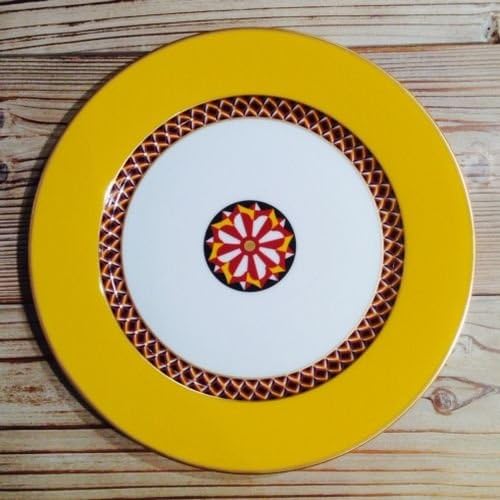 Royal Limoges San Marco Yellow Band Dinner Plate
