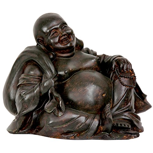 ORIENTAL FURNITURE 5" Sitting Happy Buddha Statue