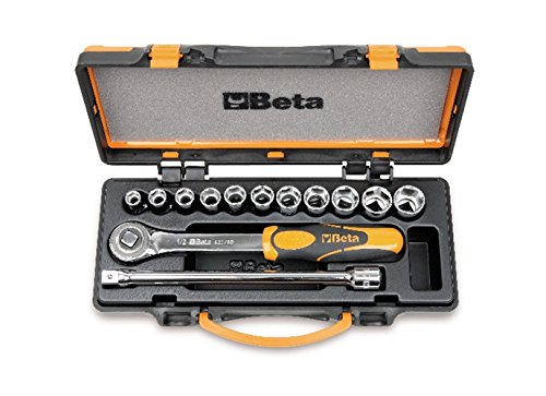 Beta 9200922 Model 920 B/C11 Bi-hex Sockets and 2 Accessories, 10-22mm, 1/2 Drive, 11 Pieces