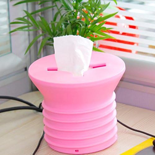 Plastic Nail Screw Tissue Box, Pink By LookTarn