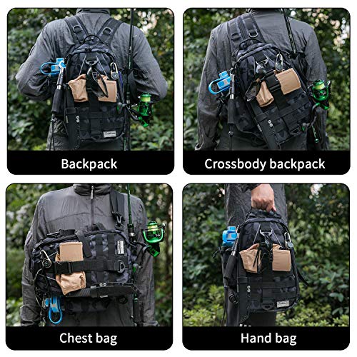 Ghosthorn Fishing Tackle Backpack Storage Bag Outdoor Shoulder