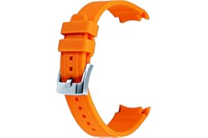 YISIWERA 18mm 20mm 22mm Rubber Watch Band Premium Crafter Silicone Universal Curved Ends Watch Strap Bracelet Brushed Stainless Steel Pin Buckle For Men Women