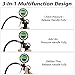 Digital Tire Inflator with Pressure Gauge, innislink 255 PSI Air Chuck and Compressor Accessories with Rubber Hose and Quick Connect Coupler for Auto, Truck, Bike, Moto, 0.1 Display Resolution - Black