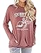 OUNAR Schrute Farms Shirt The Office Fan Women Tshirt Cute Graphic Tee TV Show Gift T-Shirt (M, Brick Red Pocket)
