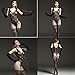 Women Lingeries Sexy Black Lace Fishnet crotchless Bodystocking Tights Free Size Bodysuits (Black), Free size