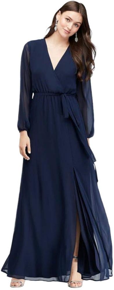 david's bridal wrap dress