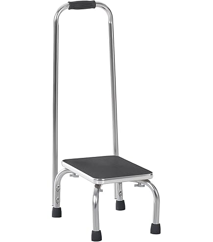 Marchepied avec poignée pour personnes âgées, personnes handicapées, personnes âgées, personnes handicapées, marche de lit large pour lits hauts, tabouret de chevet avec poignée (181,4 kg Marchepied avec poignée pour personnes âgées, personnes handicapées, personnes âgées, personnes handicapées, marche de lit large pour lits hauts, tabouret de chevet avec poignée (181,4 kg