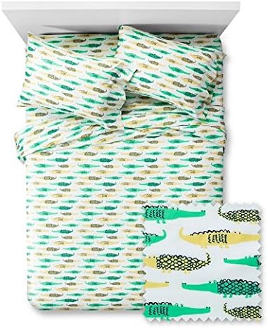 Amazon Com Pillowfort Crocodile Crossing 3pcs Comforter Set Full