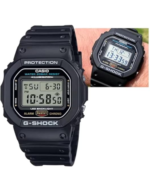 CASIO / G−SHOCK / GWX−5600−1JF Relógio Masculino Casio GWX-5600-1JF G-Shock G-Lide Resistente com