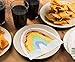 Blue Panda Cocktail Napkins - 50-Pack Luncheon Napkins Disposable Paper Napkins Birthday Party Supplies 2-Ply Rainbow Die-Cut Shaped Design with Gold Foil Folded 6.5 x 6.3 inches