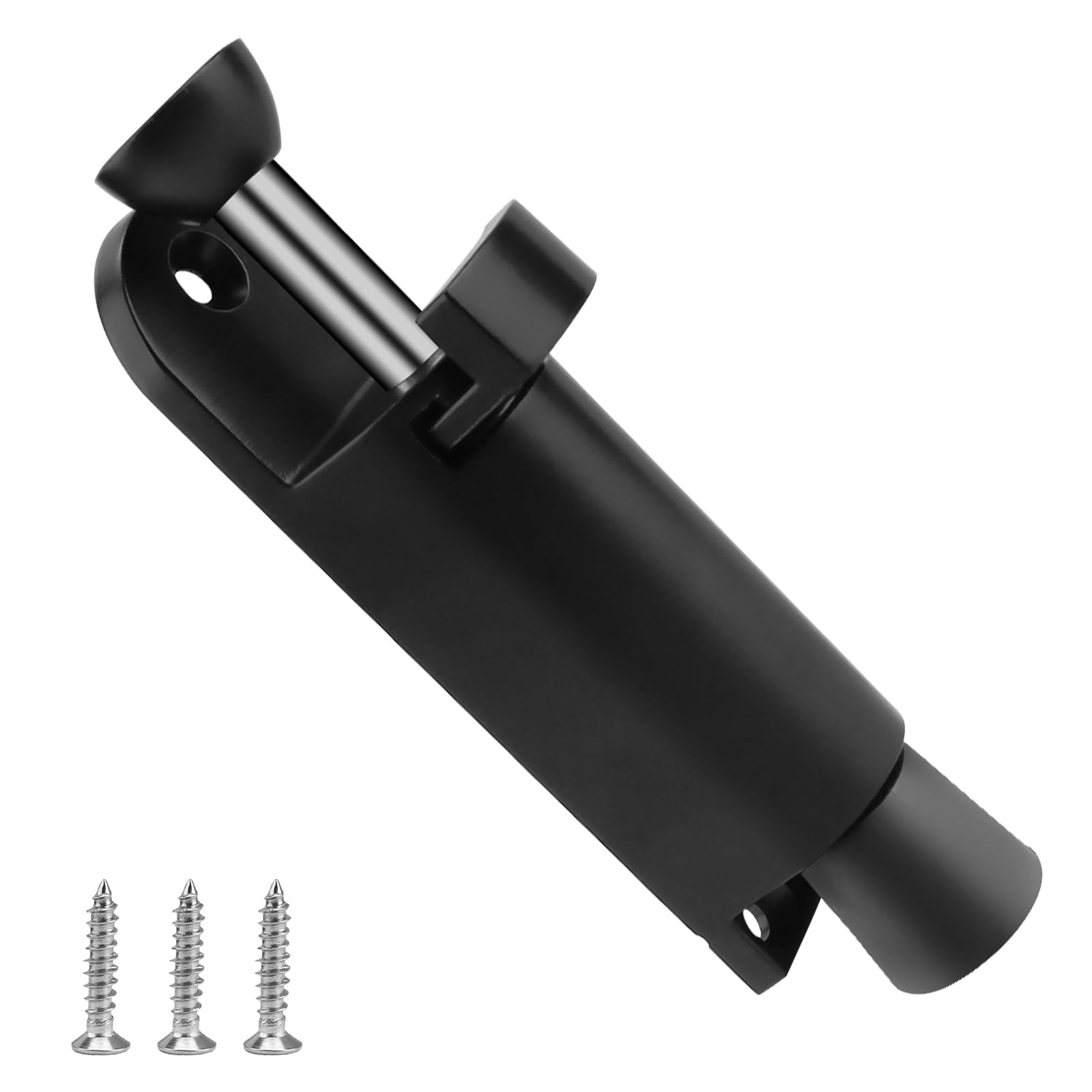 HERKINDNESS Zinc Alloy Door Stopper with Foot Control – Spring Door Stop for Indoor and Outdoor Use, Suitable for Garage, Interior & Balcony Doors