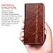 iPhone SE Case, Benuo [Vintage Book Series 2] iPhone 5S Genuine Leather Case, Protective Folio Case Flip Cover [1 Card Slot] with Stand for Apple iPhone SE 5S 5Decorative Stitching (Stylish Brown)