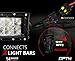 OPT7 LED Light Bar Heavy Duty Wiring Harness 14 Gauge 380W Dual Wiring Harness w/ Switch for Off Road - 11ft Dimmer Strobe 80ft Range Plug and Play Waterproof Relay Splitter