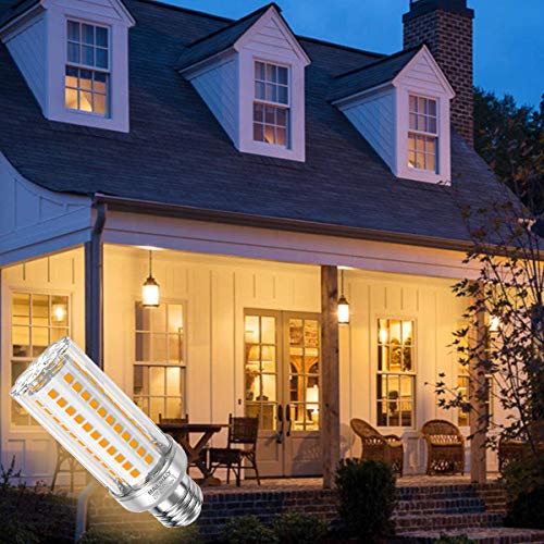 16W E27 LED Bulb, Equivalent to 120W 150W Halogen Lamp, Warm White Light 3000K 1900LM, Edison Corn Candelabra, High Brightness and Energy Saving Non-Dimmable 5 Pieces