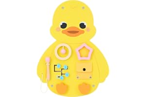Monläurd® Wooden Duck Sensory Wall Toy, Busy Board for Toddlers, Montessori Sensory Wall Panel for Kids, Ideal for Classroom, Playroom & Daycare, Wall Activity Board