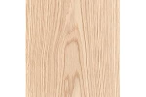 Edge Supply Ultra Flexible & Thin (0.4 MM) Red Oak Flat Cut 24" x 48" Peel and Stick Wood Veneer Sheet, A Grade Veneer Face, Easy Application with Self Adhesive Red Oak Veneer Sheets.