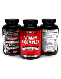 Super B Complex Vitaminas – Todas las vitaminas B incluyendo B12, B1, B2, B3, B5, B6, B7, B9,...