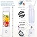 Fityou Portable Blender, 6-Blade Personal Glass Smoothie Fruit Mixer Juicer Cup, USB Rechargeable, 4000mAh Battery, FDA BPA Free