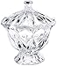 Celebrations by Mikasa Blossom Glass Covered Candy Bowl, 7-Inch