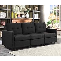 Bliss Brands Modular Sectional Sofa Sets Assemble Living Room Furniture Sofas Loveseat Bundle Set Cushions, Easy to Assemble (D6012-9)