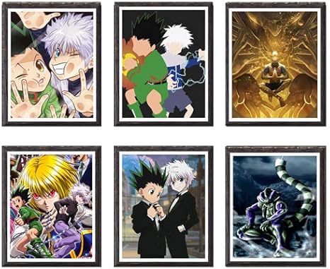 wallpapers Hunter X Hunter Netero Vs Meruem Wallpaper japanische anime hunter x hunter gon killua netero meruem kunstdrucke zur dekoration set mit 6 stuck 20 3 x 25 4 cm ohne rahmen